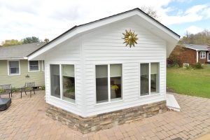 Exterior view of sunroom