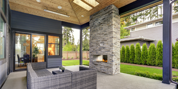 Outdoor Living Room in Hudson Valley NY