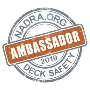 kehoe kustom 2019 deck safety month ambassador with NADRA - national deck and railing association
