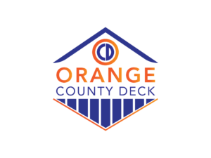 orange county deck co. NY logo orange and blue business logo