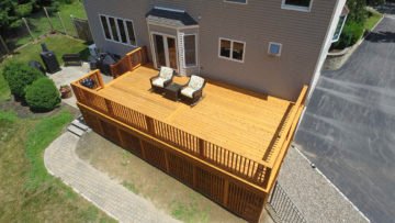 standard cedar 7 day deck in the hudson valley