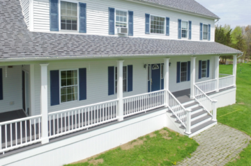 covered front porch in Hudson Valley NY