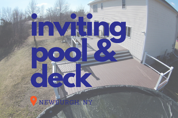 Inviting Pool and Deck in Newburgh NY